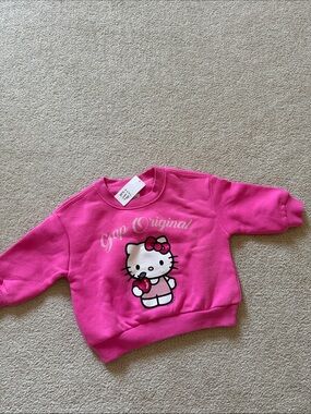 GAP Hot Pink Hello Kitty Crewneck Sweatshirt 6-12M